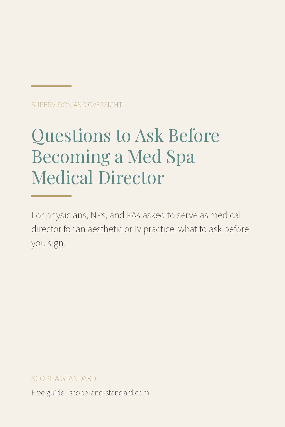 Questions to Ask Before Becoming a Med Spa Medical Director