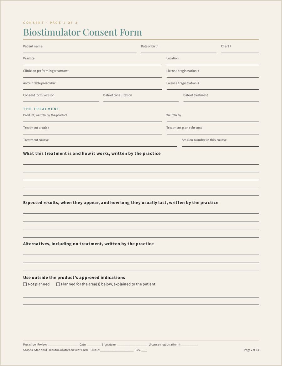 Biostimulator Consent Form, Page 7 of 14