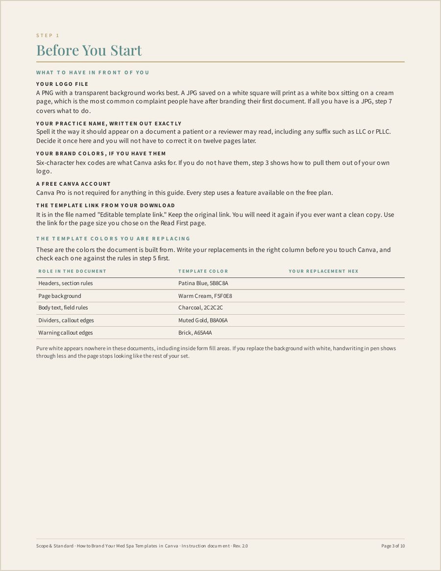 Canva Branding Guide, Page 3 of 10