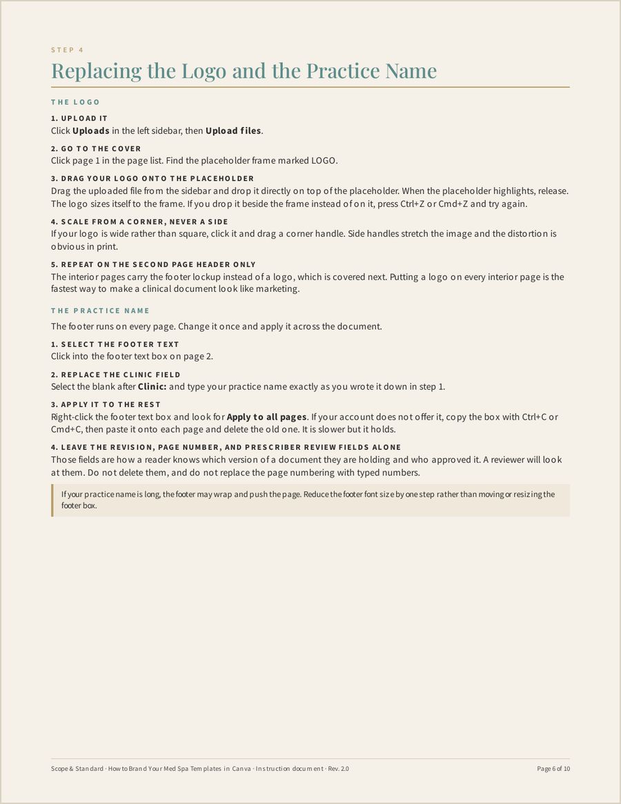 Canva Branding Guide, Page 6 of 10