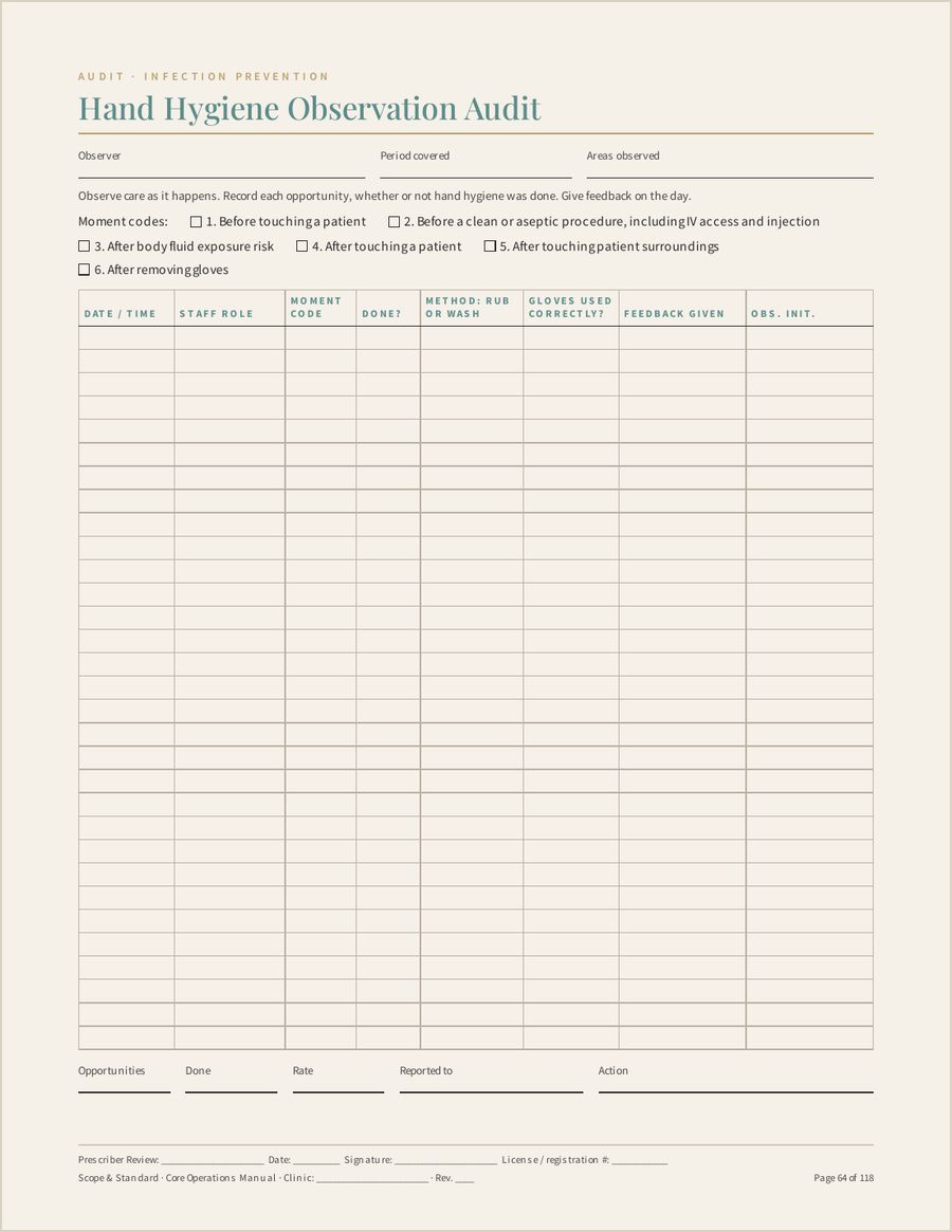 Core Operations Manual, Page 64 of 118