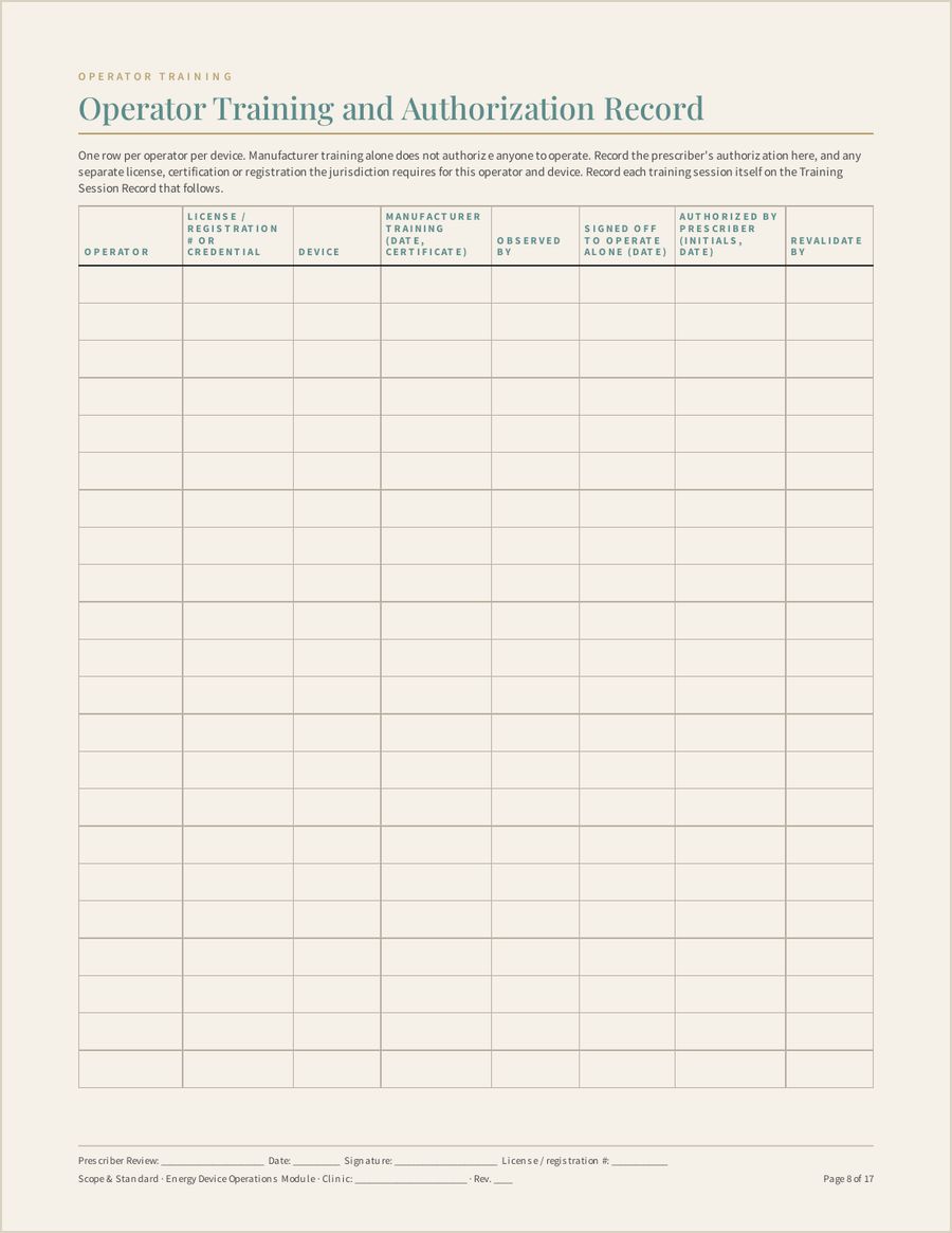 Energy Device Operations Module, Page 8 of 17