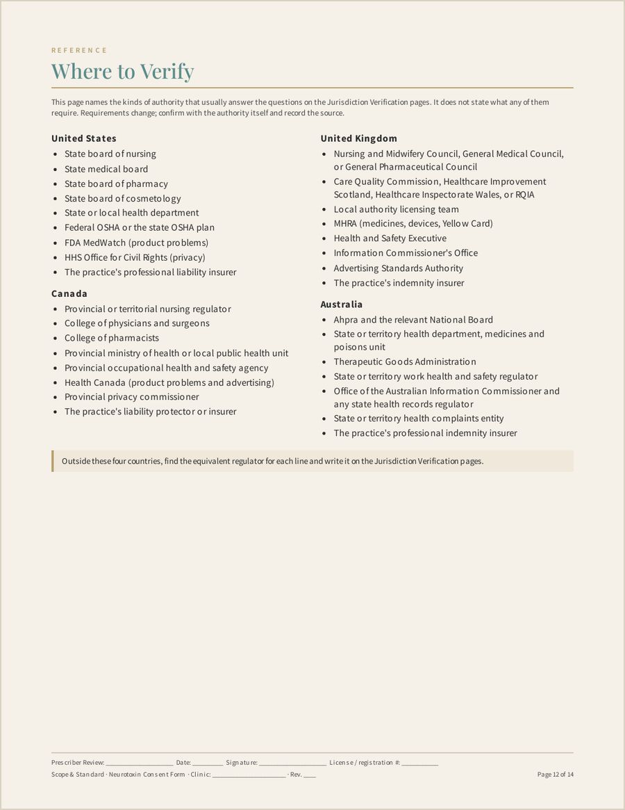 Neurotoxin Consent Form, Page 12 of 14