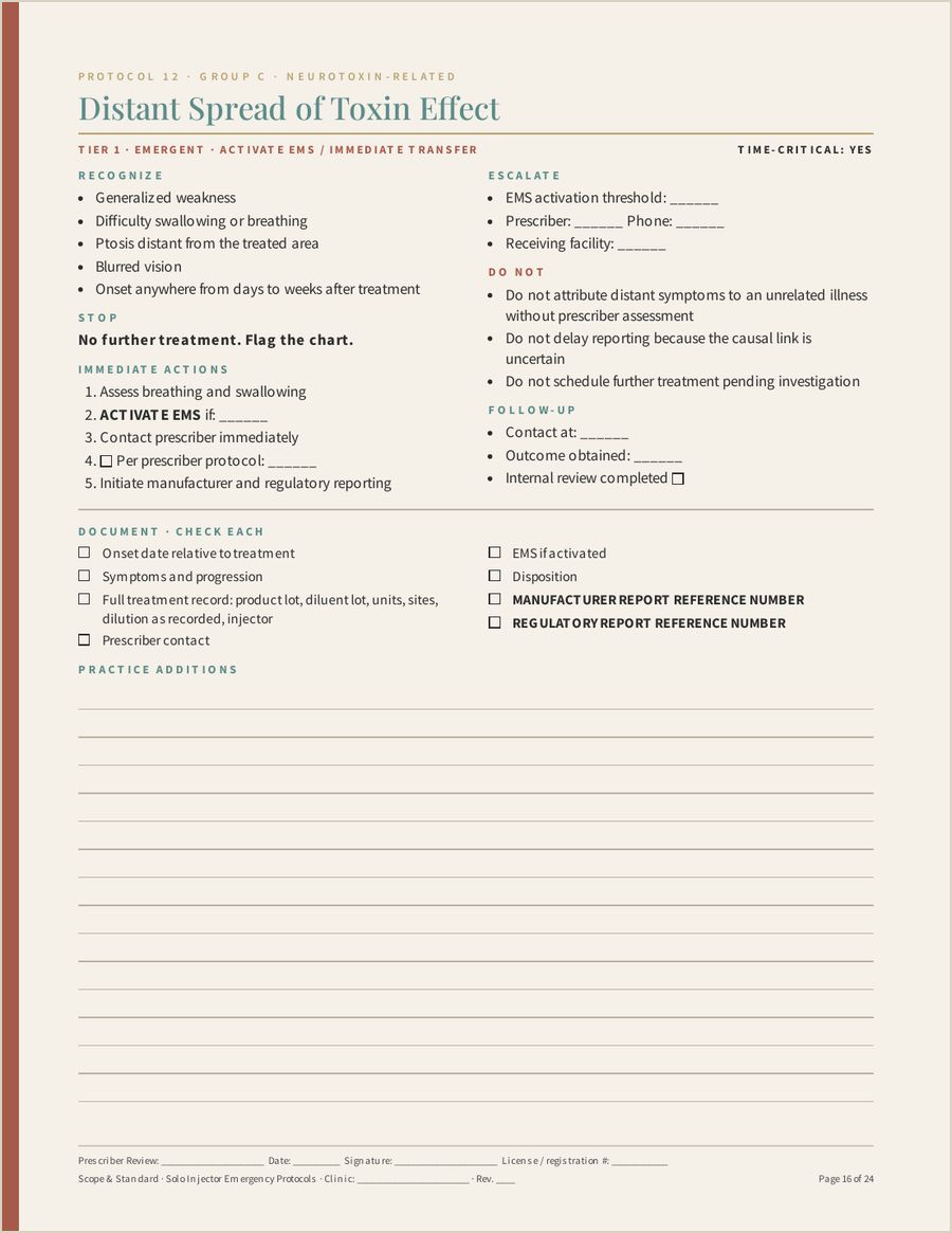 Solo Injector Emergency Protocols, Page 16 of 24