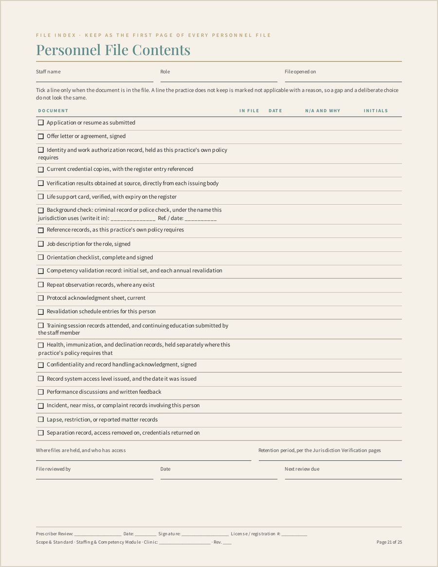 Staffing and Competency Module, Page 21 of 25